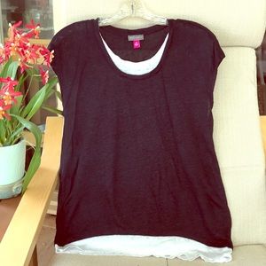 Mock double layer T-shirt